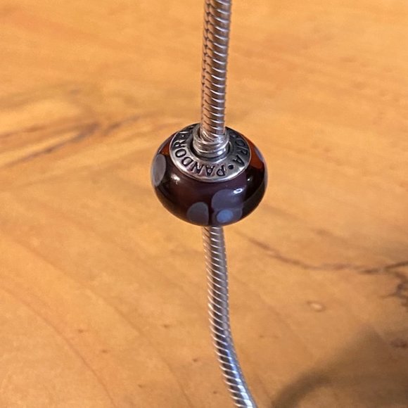 Pandora Purple Flowers For You Murano Glass Charm - Picture 3 of 5